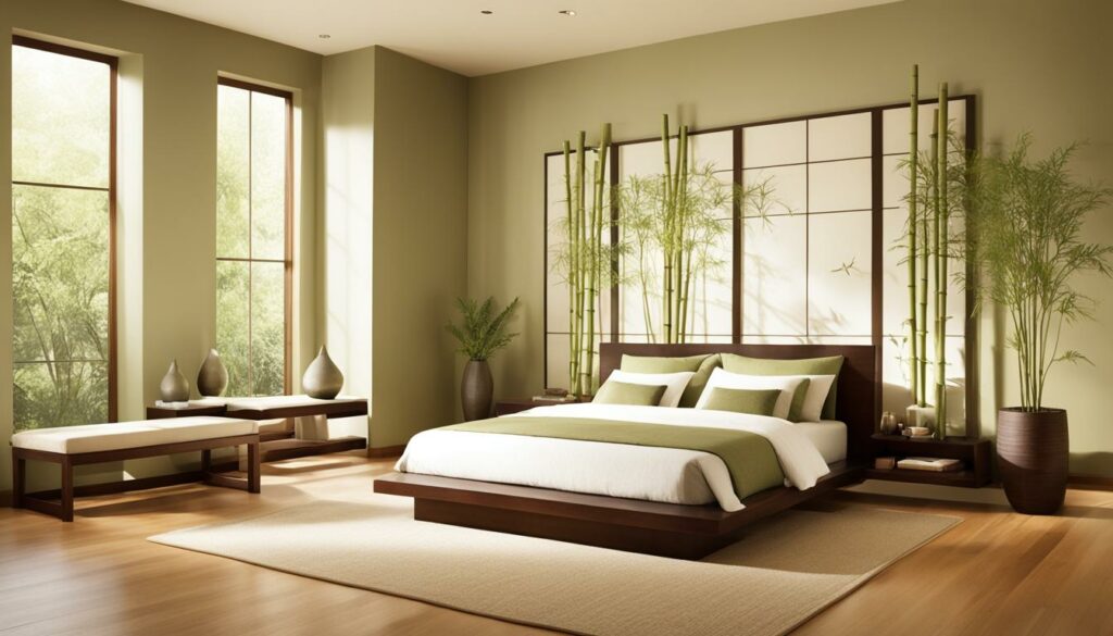 zen-inspired bedroom design